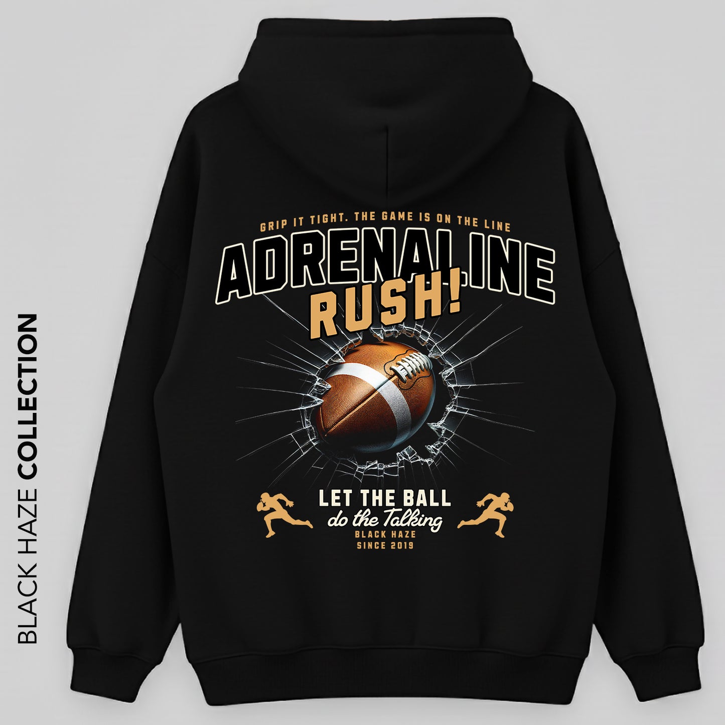 Adrenaline Oversize Capuche 100% Coton By BLACK HAZE image 0