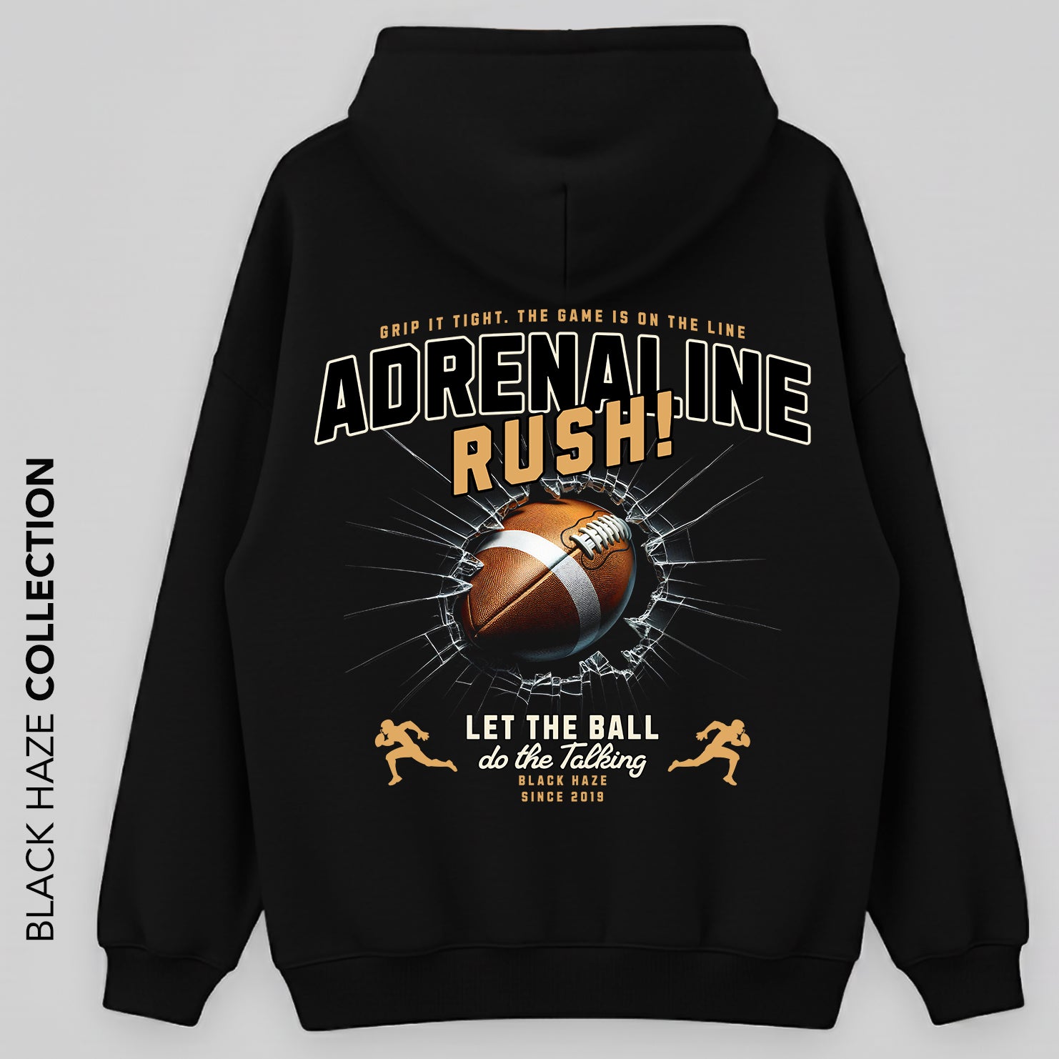 Adrenaline Oversize Capuche 100% Coton By BLACK HAZE image 0