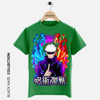 JUJUTSU KAISEN  SATORU GOJO Velvet T-Shirt By BLACK HAZE image 1