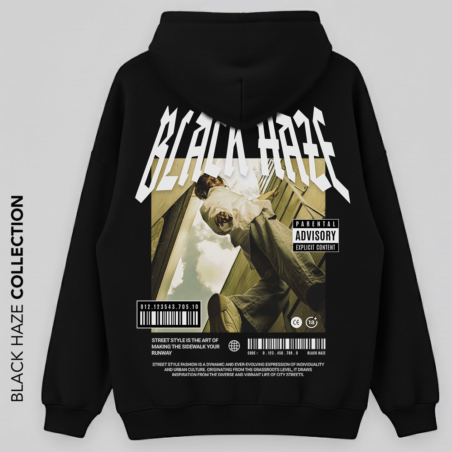 Sidewalk Oversize Capuche 100% Coton By BLACK HAZE image 0