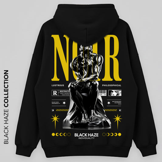 Noir Midnight Oversize Capuche 100% Coton By BLACK HAZE image 0