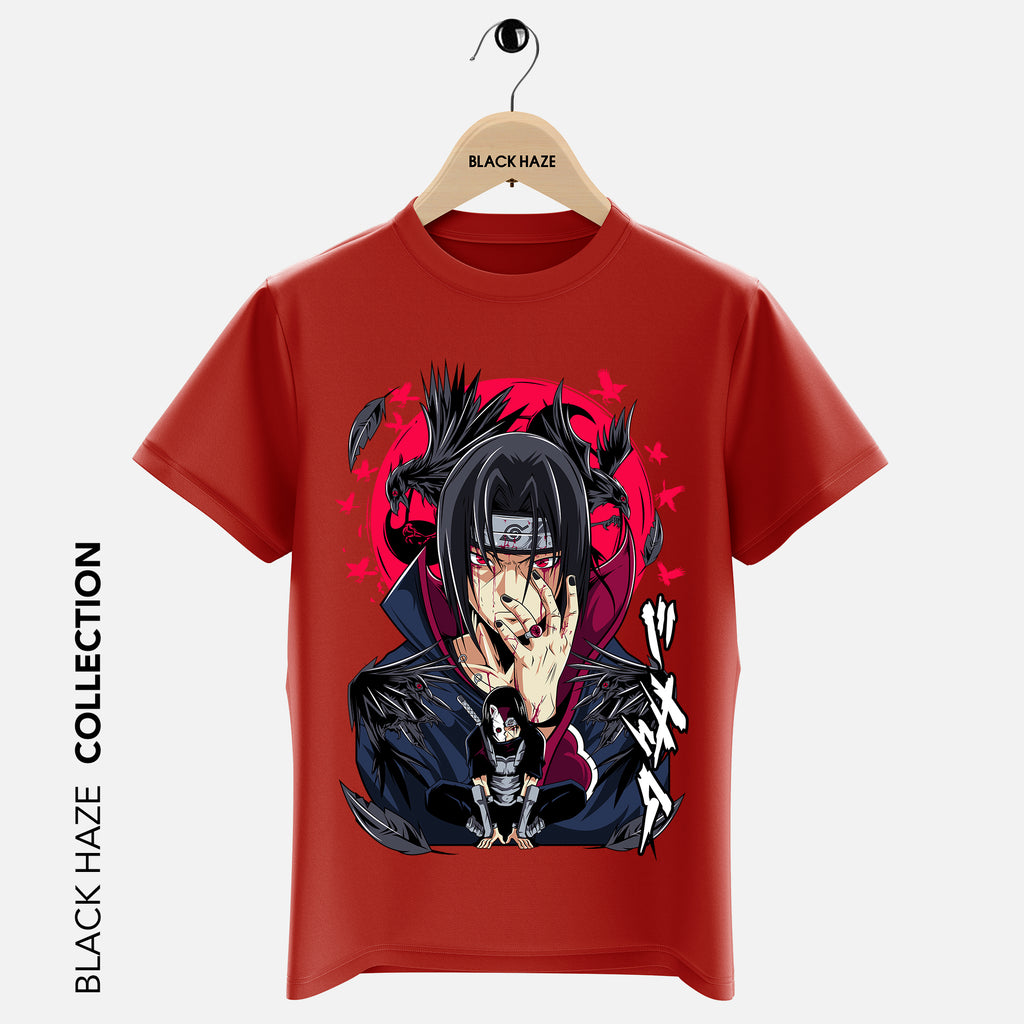 ITACHI Red Eyes T-Shirt By BLACK HAZE image 2