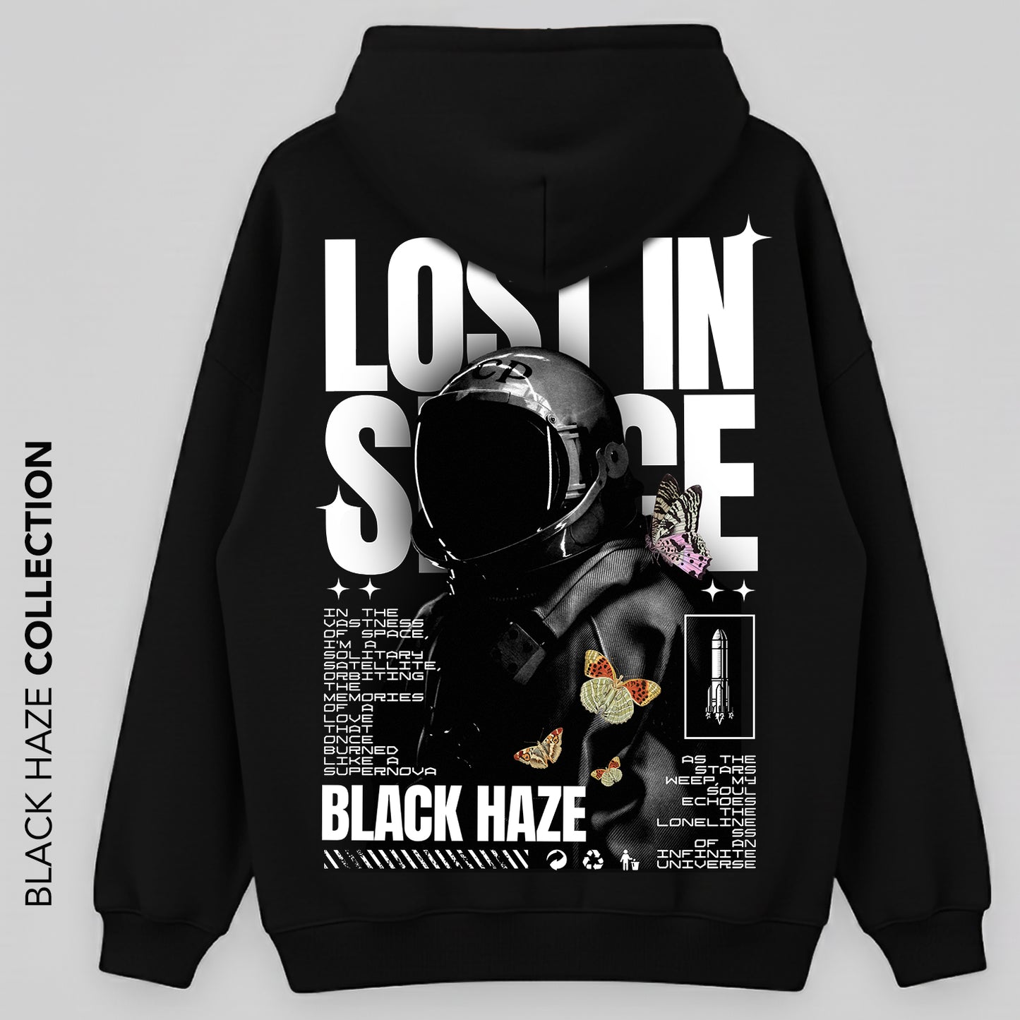 Lost In Space Oversize Capuche 100% Coton By BLACK HAZE image 0