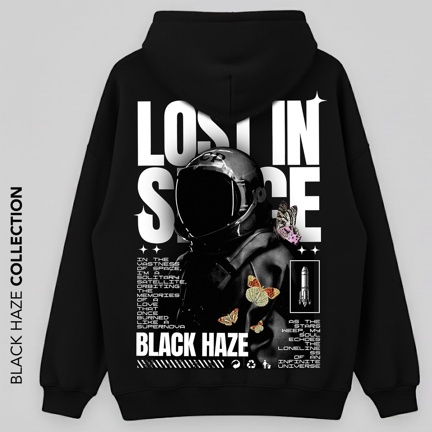 Lost In Space Oversize Capuche 100% Coton By BLACK HAZE image 0