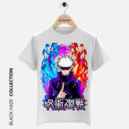 JUJUTSU KAISEN  SATORU GOJO Velvet T-Shirt By BLACK HAZE image 2