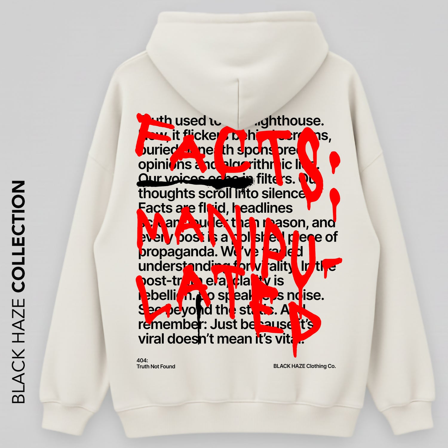 Facts Oversize Capuche 100% Coton By BLACK HAZE image 0