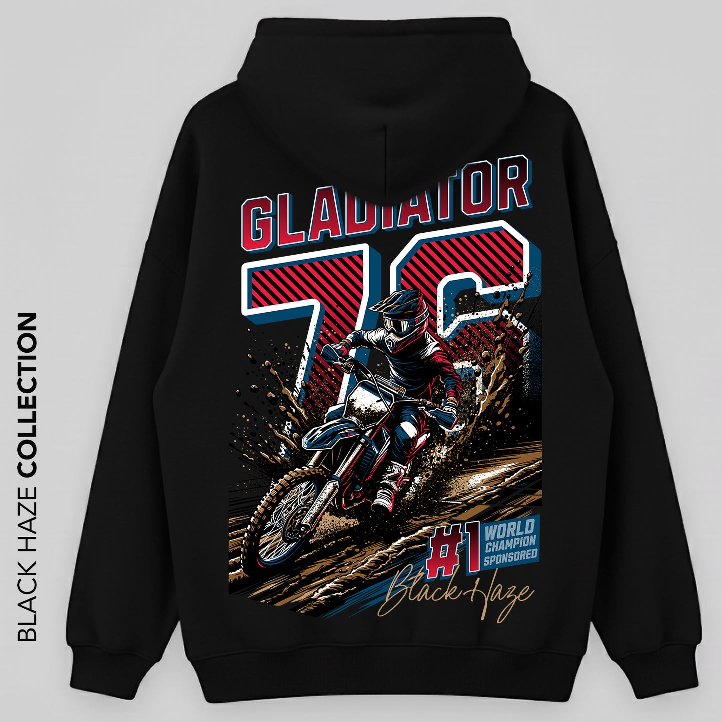 WCS Champion Oversize Capuche 100% Coton By BLACK HAZE image 0