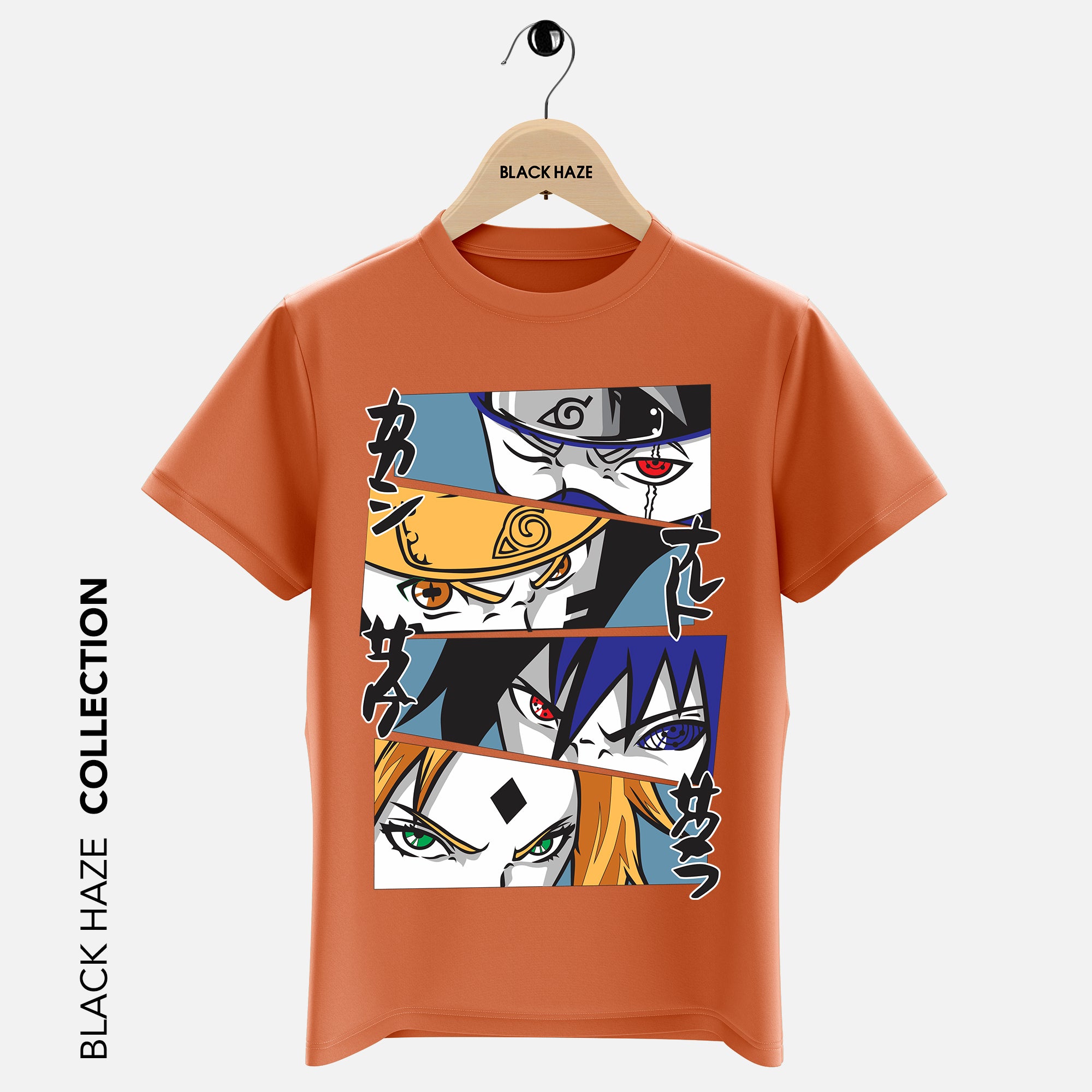 Naruto 4 Faces T-Shirt By BLACK HAZE image 2