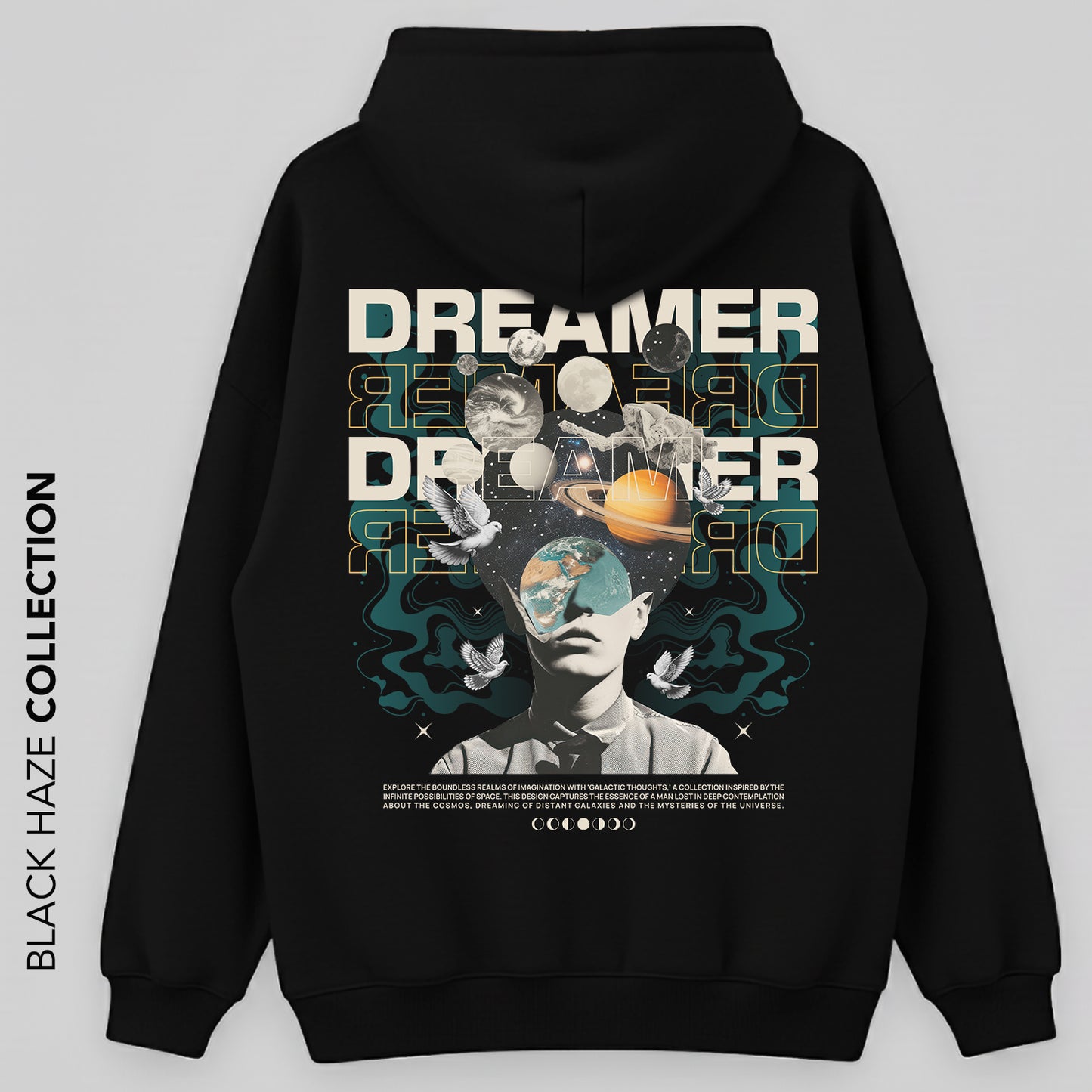 Dreamer Oversize Capuche 100% Coton By BLACK HAZE image 0