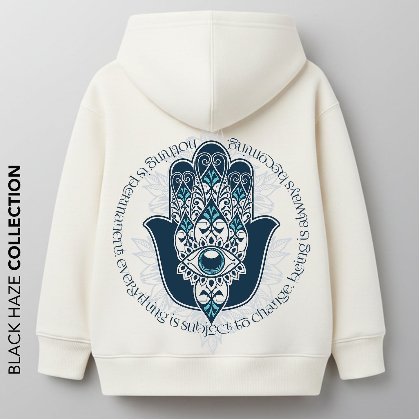 Hamsa Protector Oversize Capuche 100% Coton By BLACK HAZE image 0