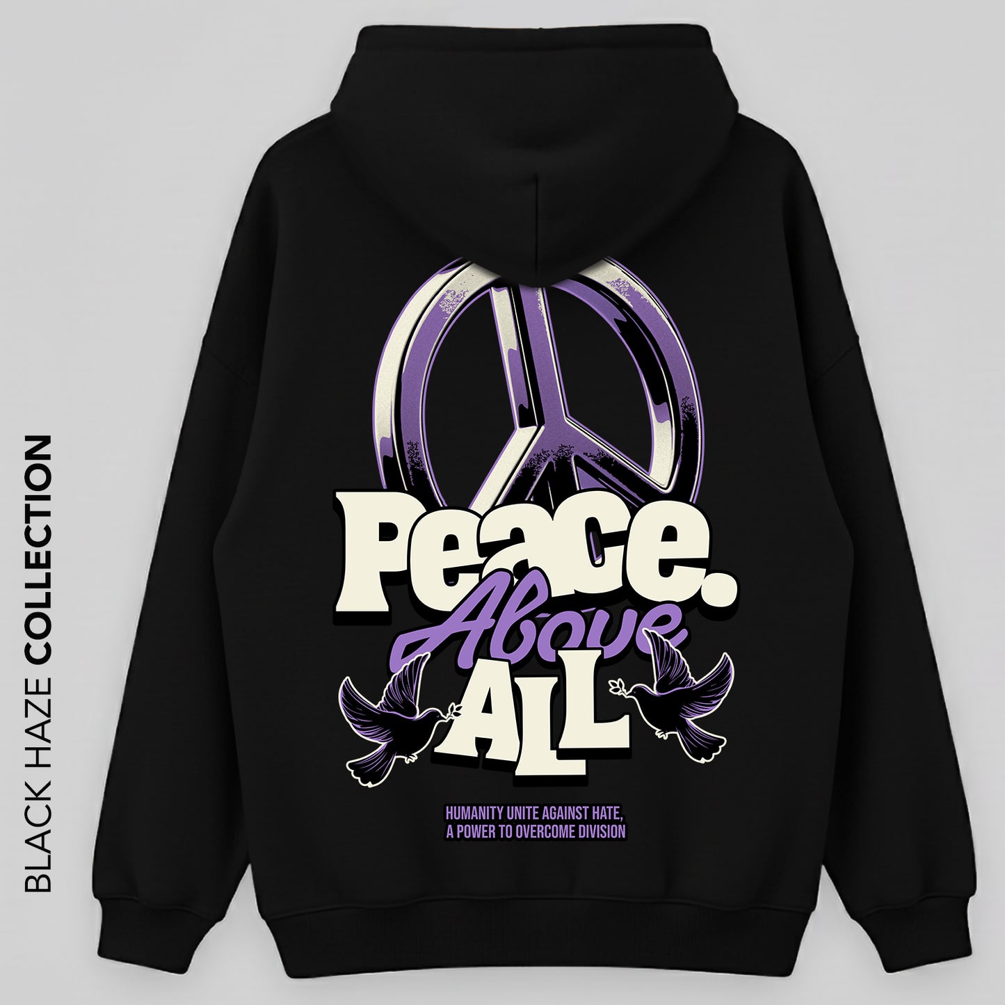 Peace Oversize Capuche 100% Coton By BLACK HAZE image 0