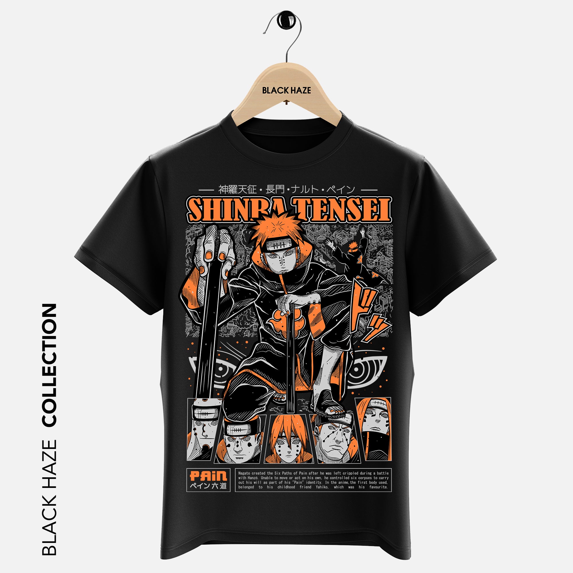 Naruto Shinra Tensei T-Shirt By BLACK HAZE image 0