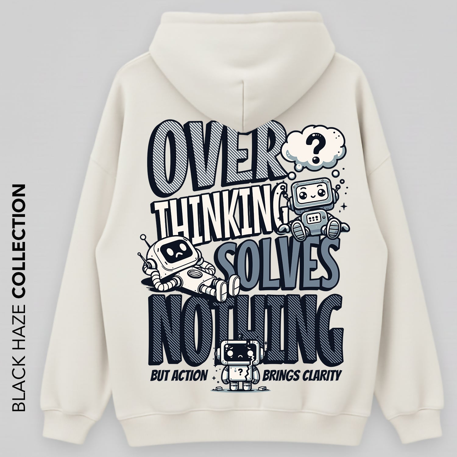 Overthinking Oversize Capuche 100% Coton By BLACK HAZE image 1