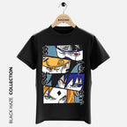 Naruto 4 Faces T-Shirt By BLACK HAZE image 3