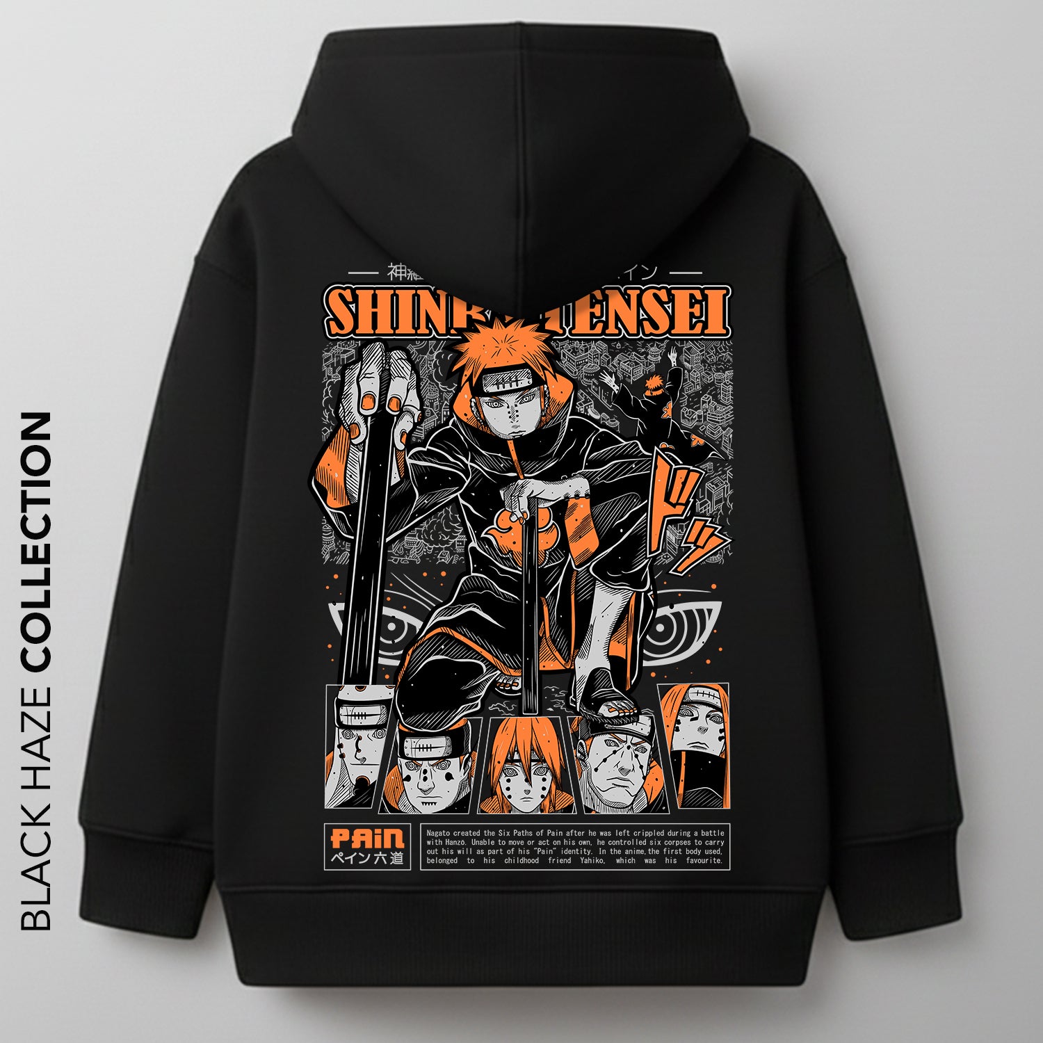 Naruto Shinra Tensei Oversize 100% Coton By BLACK HAZE image 0