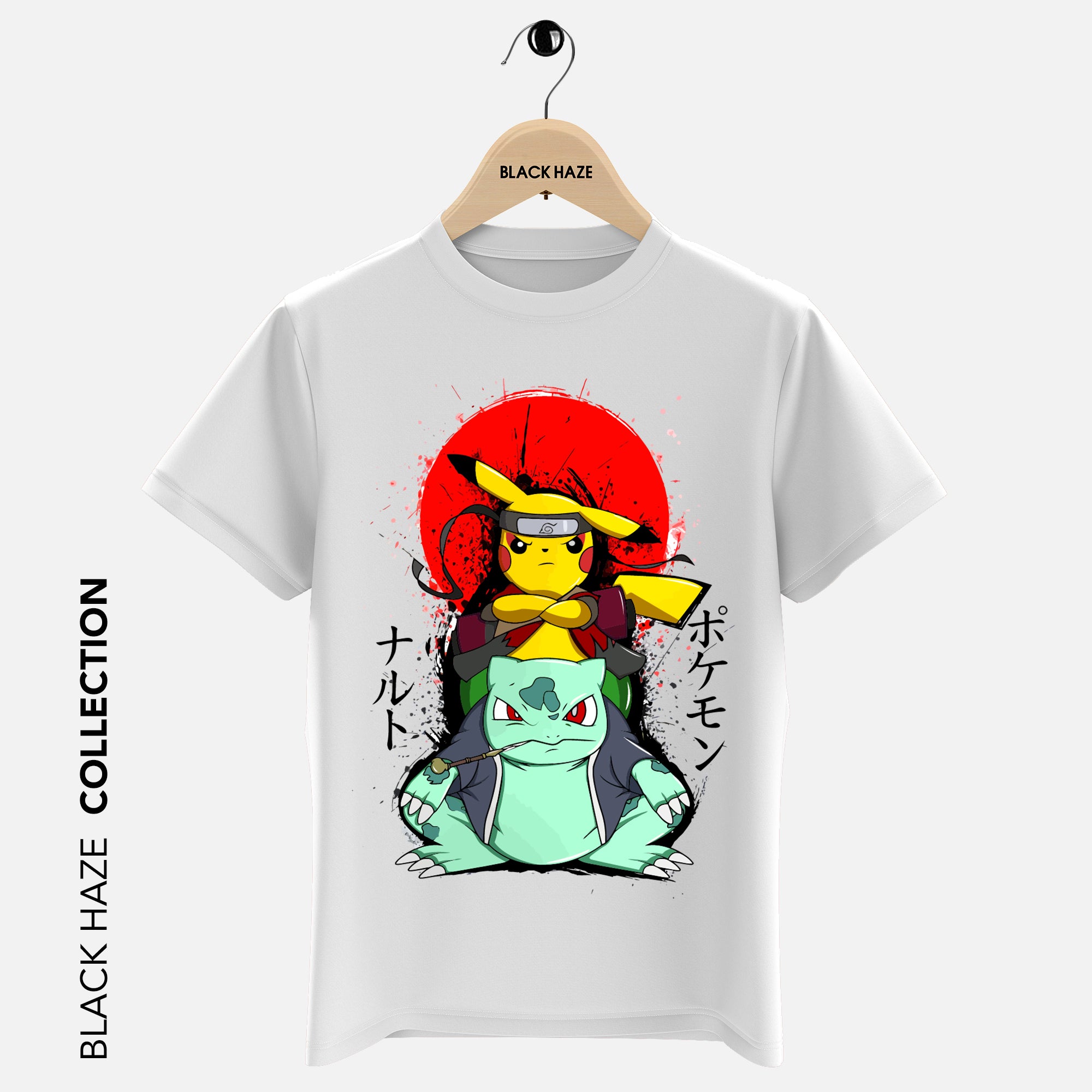 PikachuRuto T-Shirt By BLACK HAZE image 0