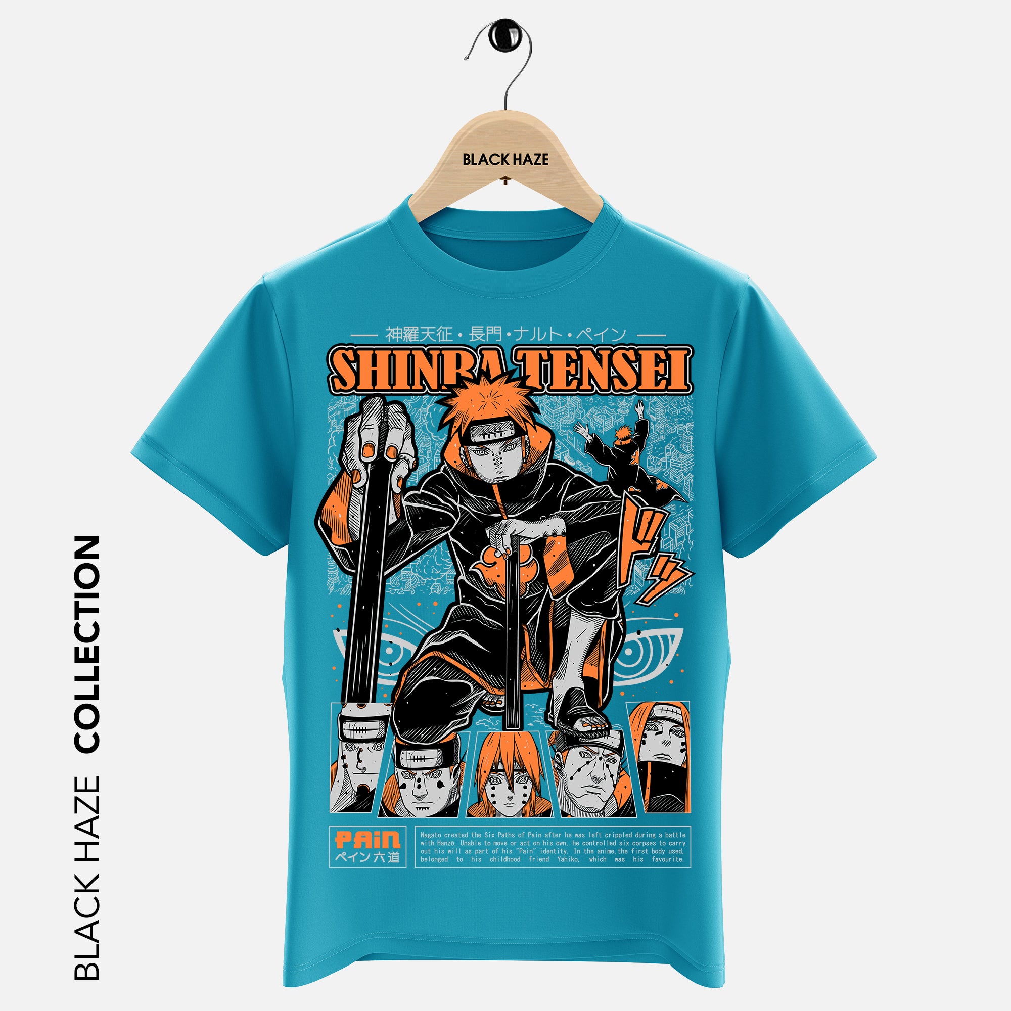 Naruto Shinra Tensei T-Shirt By BLACK HAZE image 1