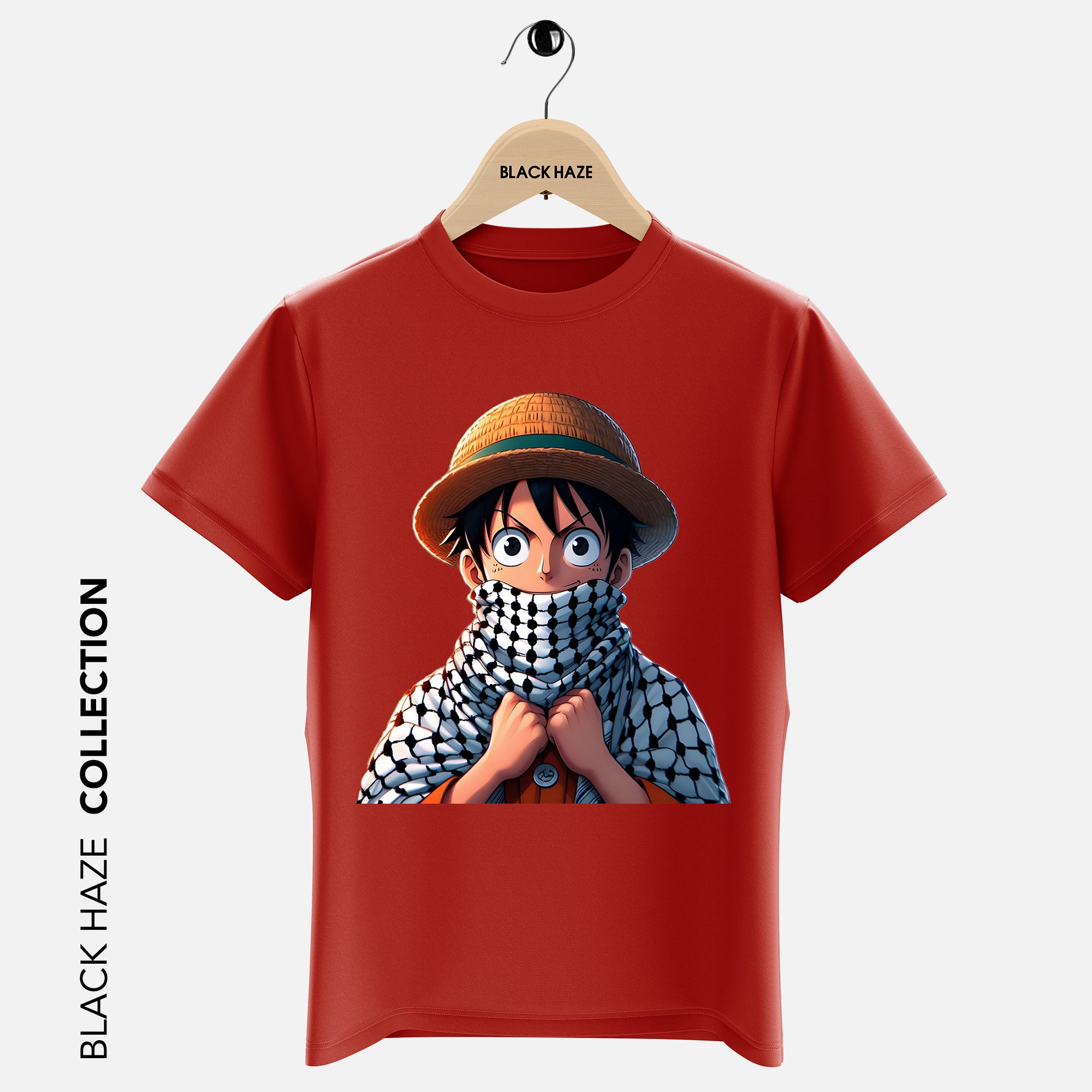 Luffy Keffiey T-Shirt By BLACK HAZE image 2