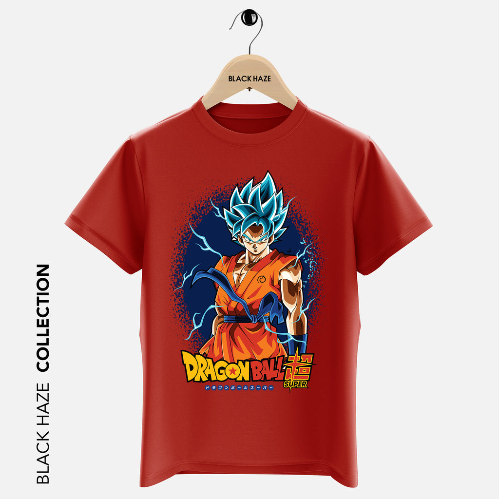 GOKU BLUE CIRCLE T-Shirt By BLACK HAZE image 0