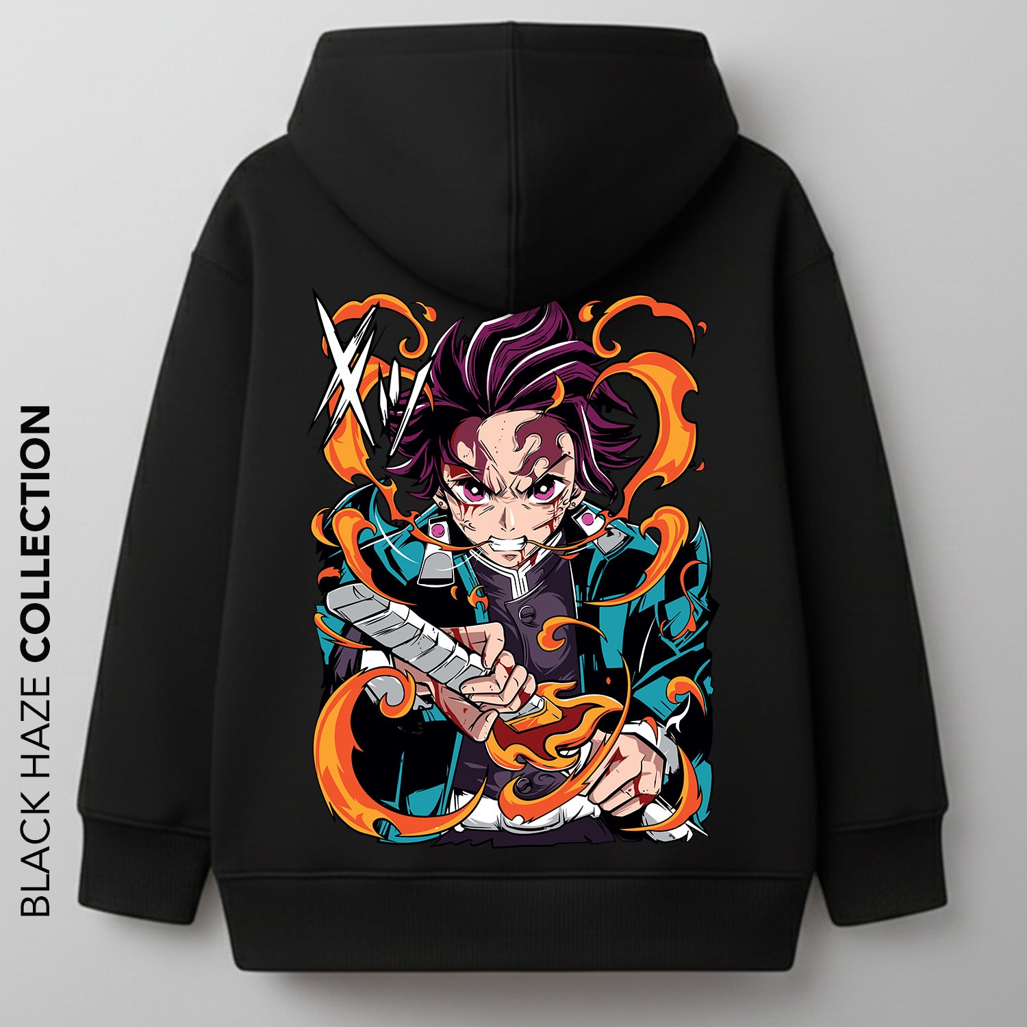 DEMON SLAYER  - TANJIRO Orange Oversize 100% Coton By BLACK HAZE image 1