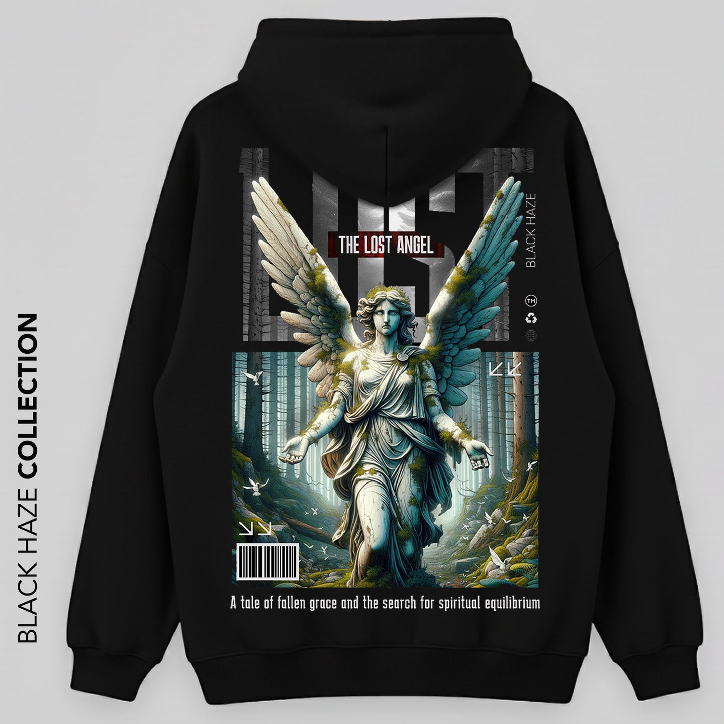 The Lost Angel Oversize Capuche 100% Coton By BLACK HAZE image 0