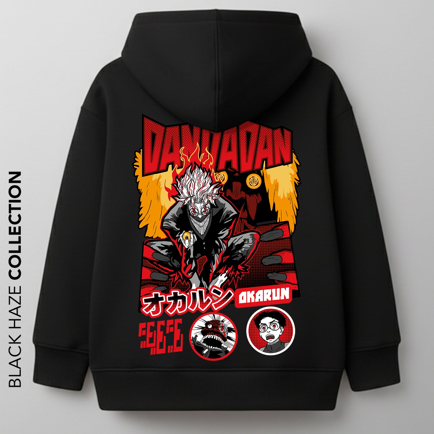 DANDADAN Red Oversize 100% Coton By BLACK HAZE image 1