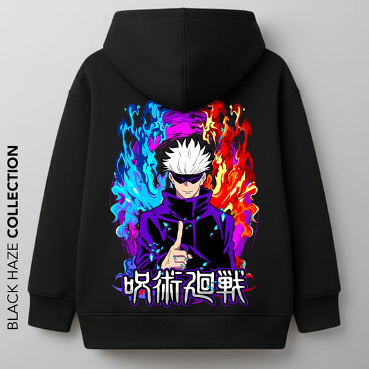 JUJUTSU KAISEN  SATORU GOJO Velvet Oversize 100% Coton By BLACK HAZE image 0