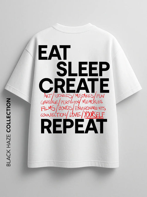 Eat Sleep REPEAT T-Shirt by BLACK HAZE image 1