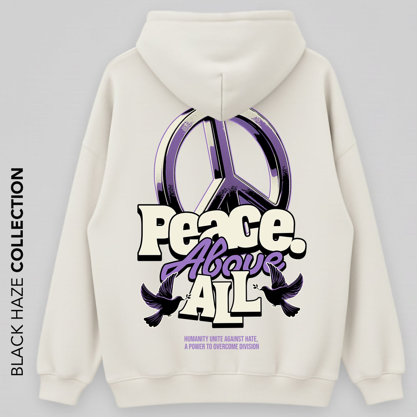 Peace Oversize Capuche 100% Coton By BLACK HAZE image 1