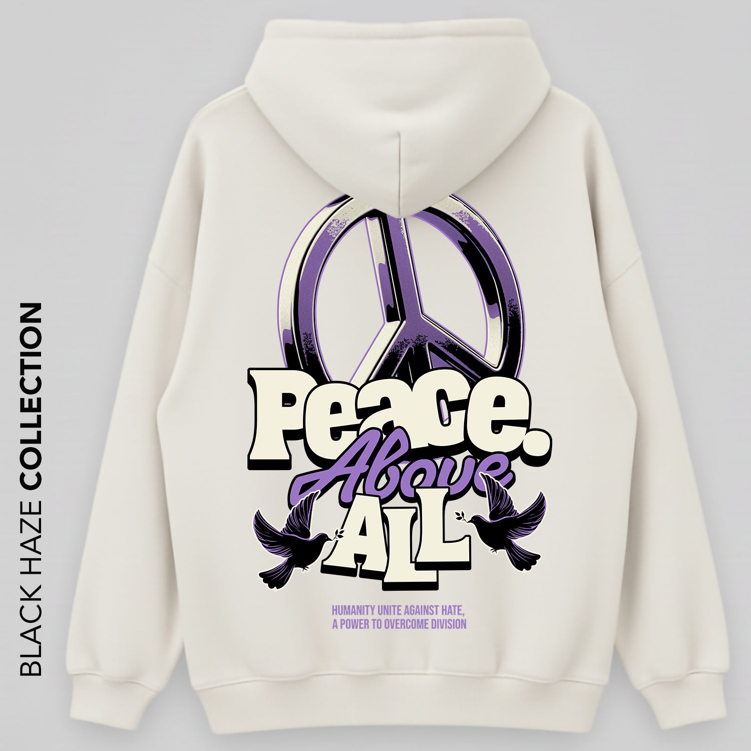 Peace Oversize Capuche 100% Coton By BLACK HAZE image 1
