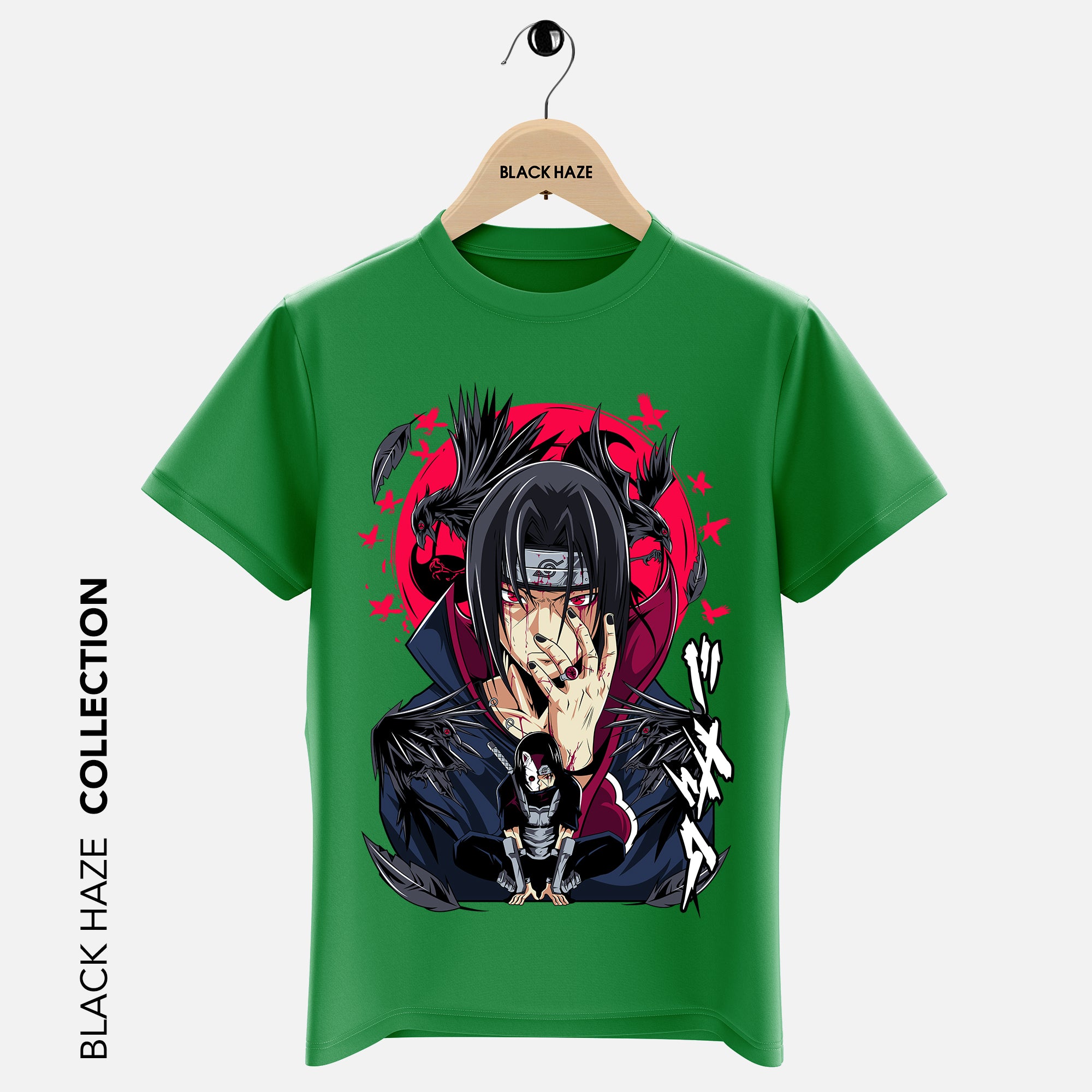 ITACHI Red Eyes T-Shirt By BLACK HAZE image 4