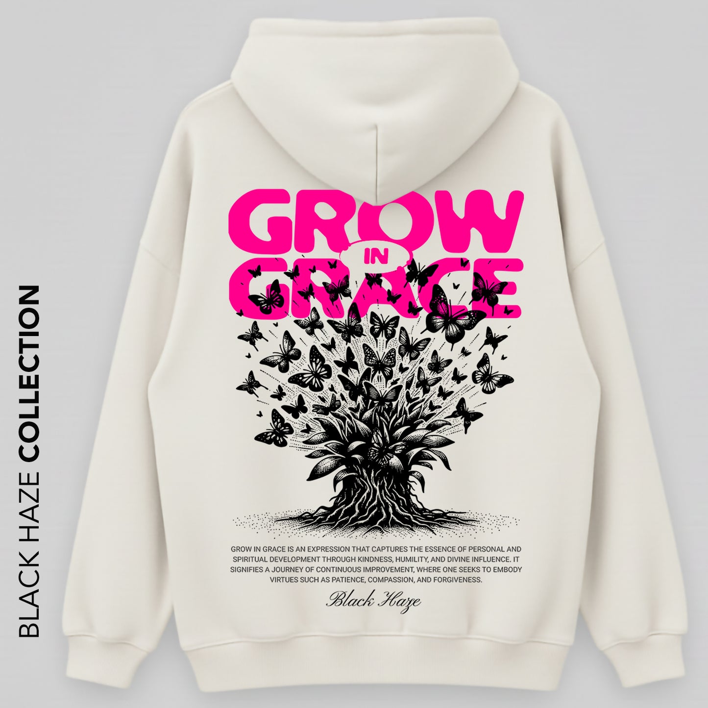 Grow in Grace Oversize Capuche 100% Coton By BLACK HAZE image 0