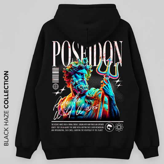 Poseidon Greek Oversize Capuche 100% Coton By BLACK HAZE image 0