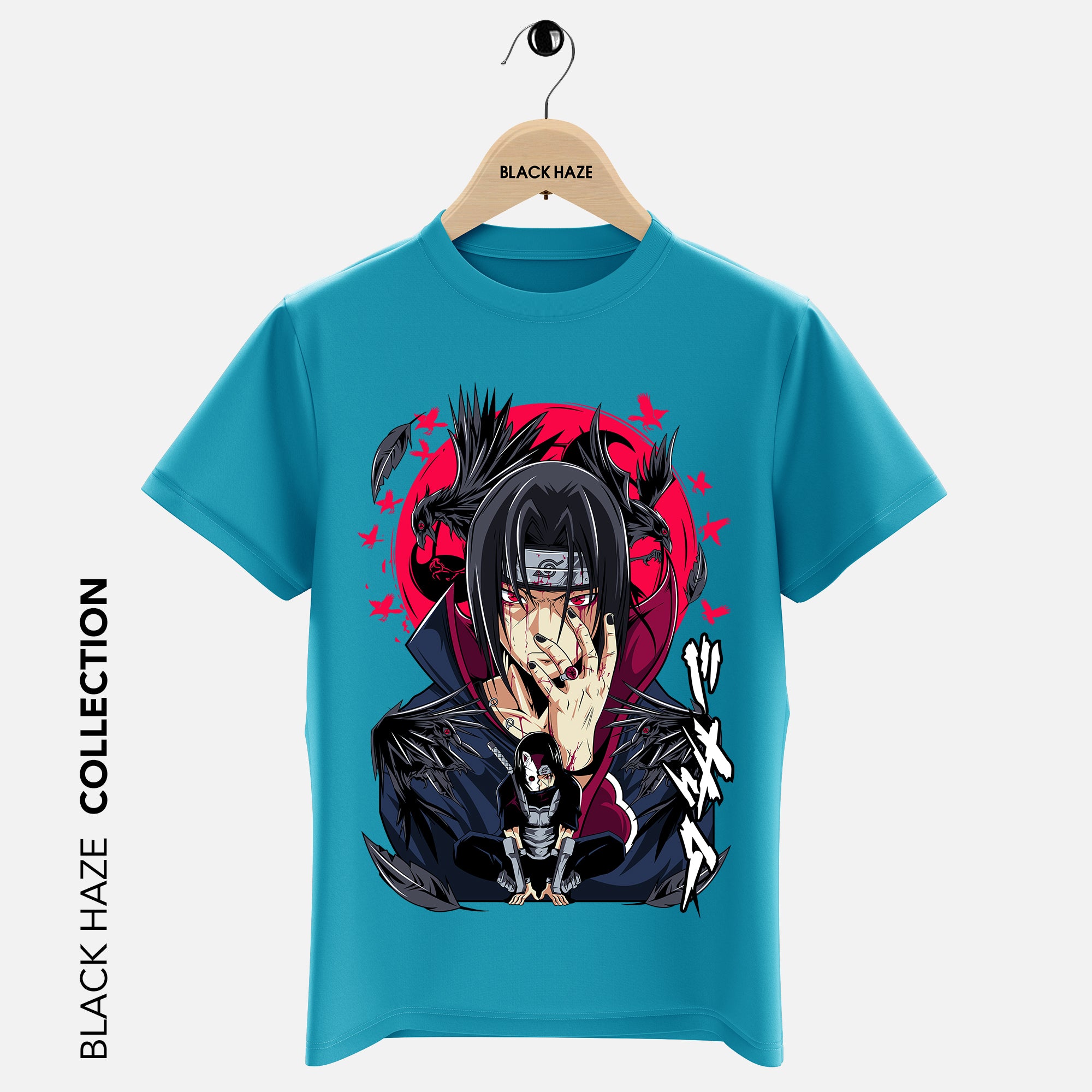 ITACHI Red Eyes T-Shirt By BLACK HAZE image 3