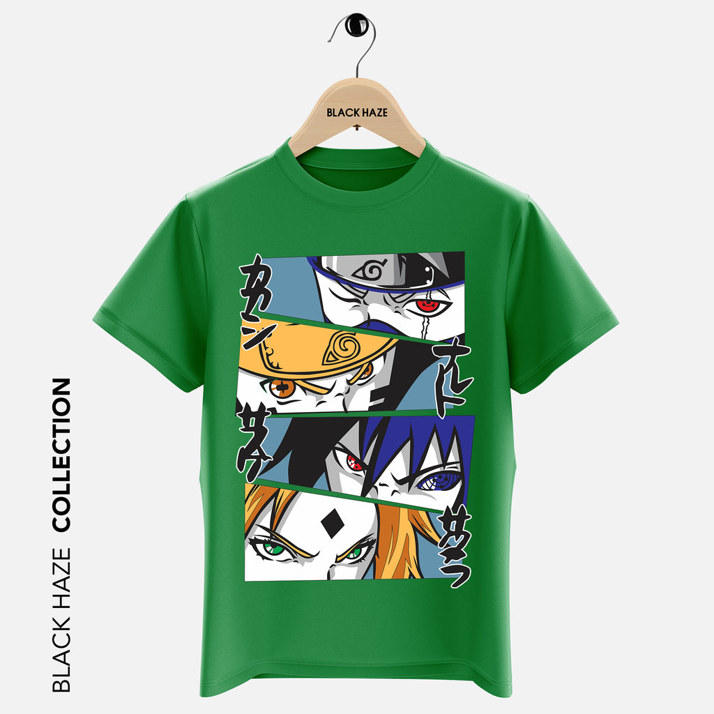 Naruto 4 Faces T-Shirt By BLACK HAZE image 0