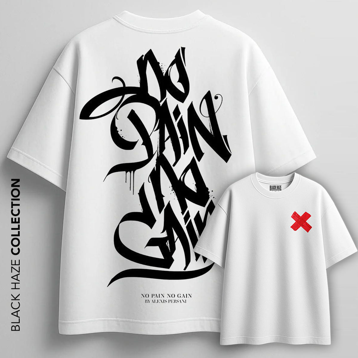 No Pain No Gain T-Shirt by BLACK HAZE image 0