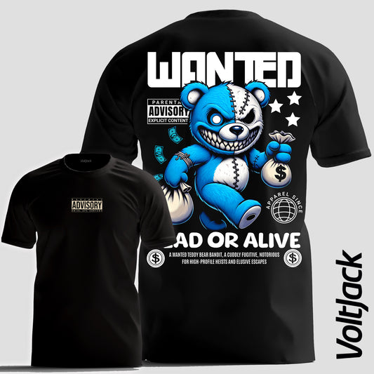 Blue Wanted T-Shirt by VoltJack