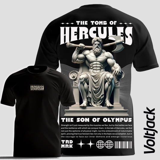 Hercules Statue T-Shirt by VoltJack