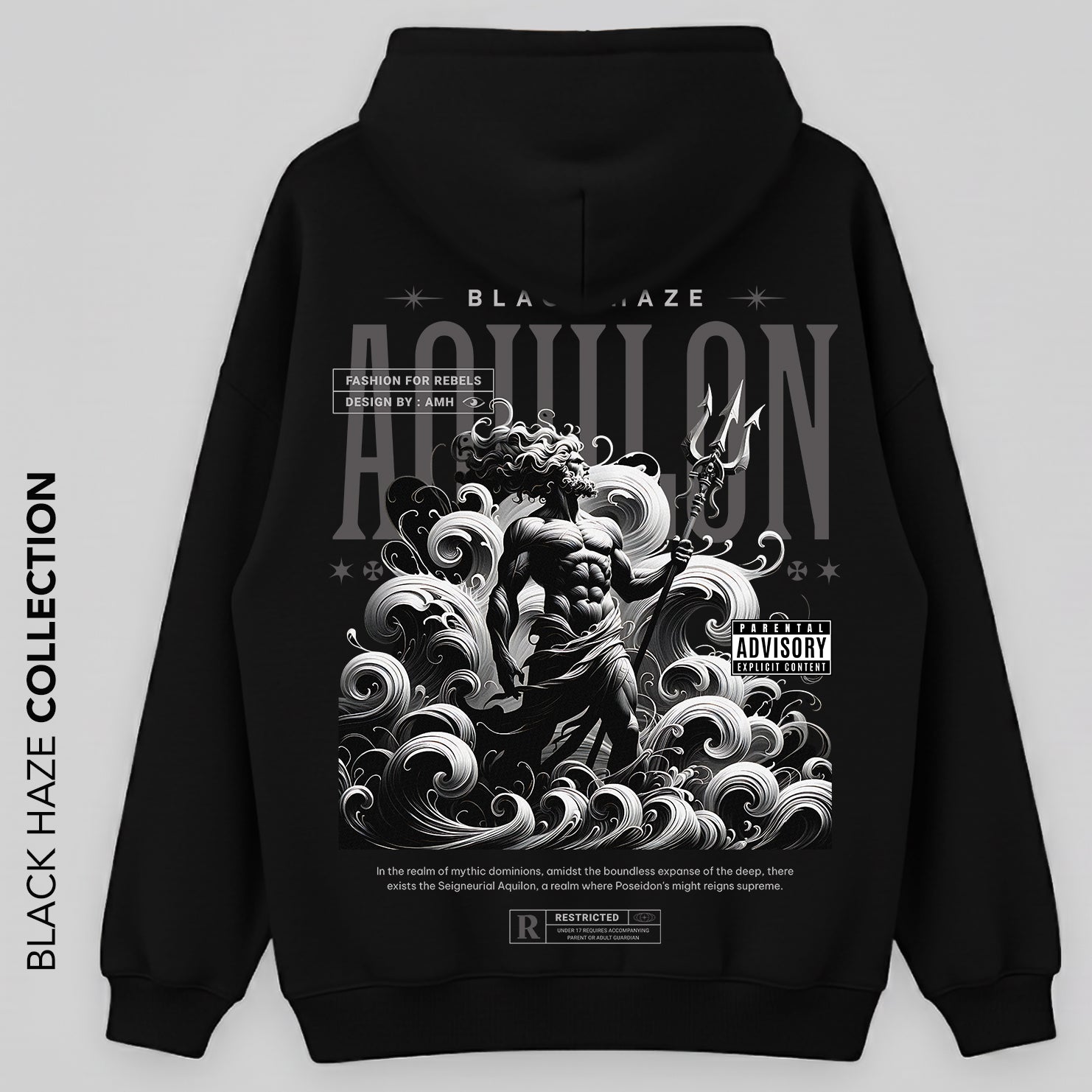 Aquilon Oversize Capuche 100% Coton By BLACK HAZE image 0