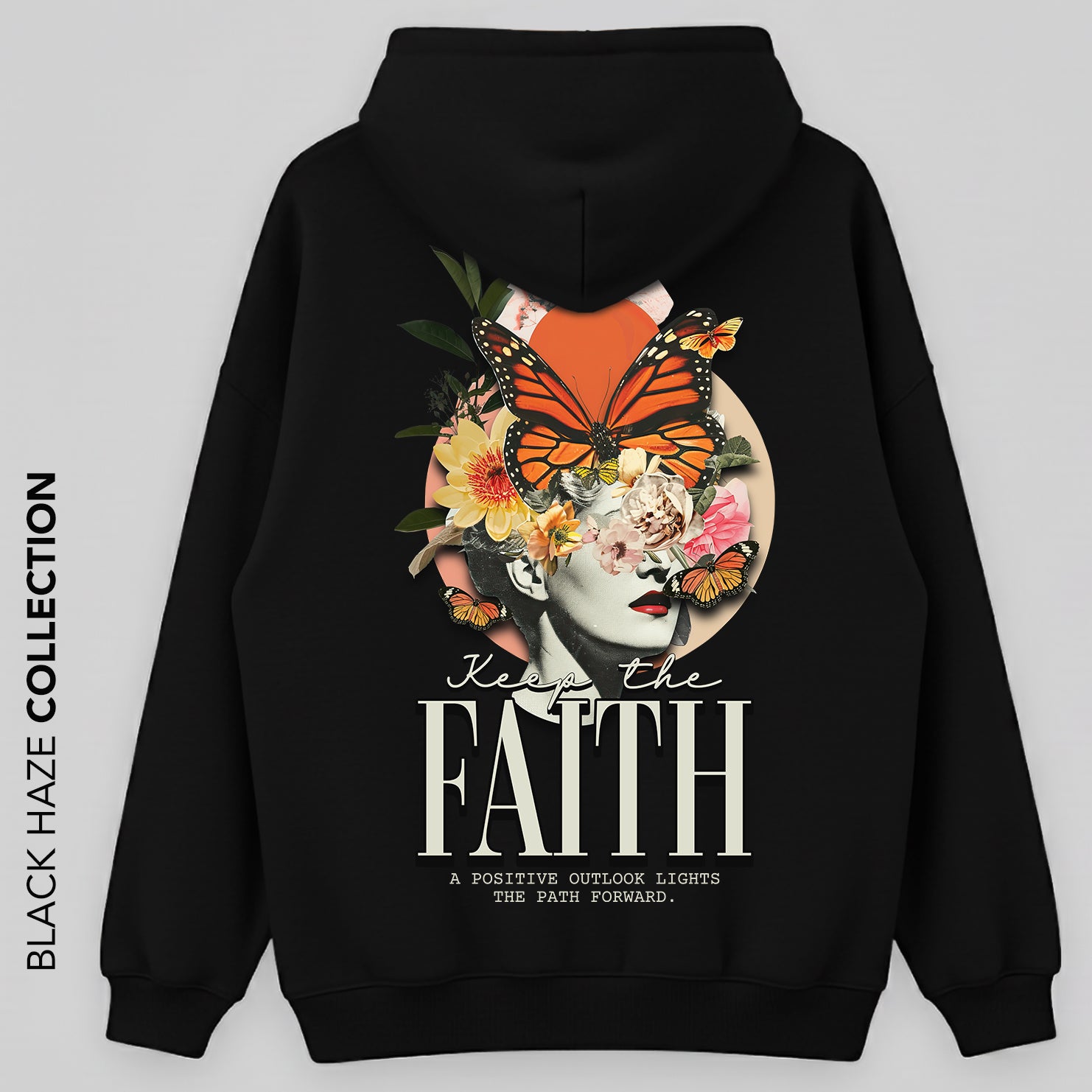 Keep The Faith Oversize Capuche 100% Coton By BLACK HAZE image 0
