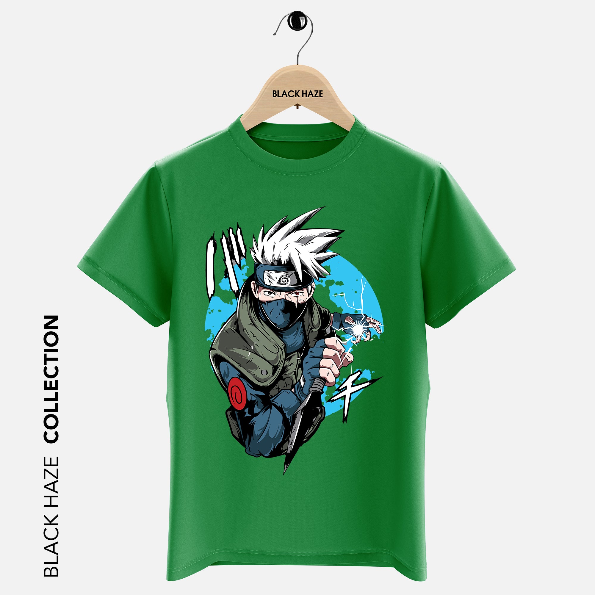 KAKASHI BLEU T-Shirt By BLACK HAZE image 2