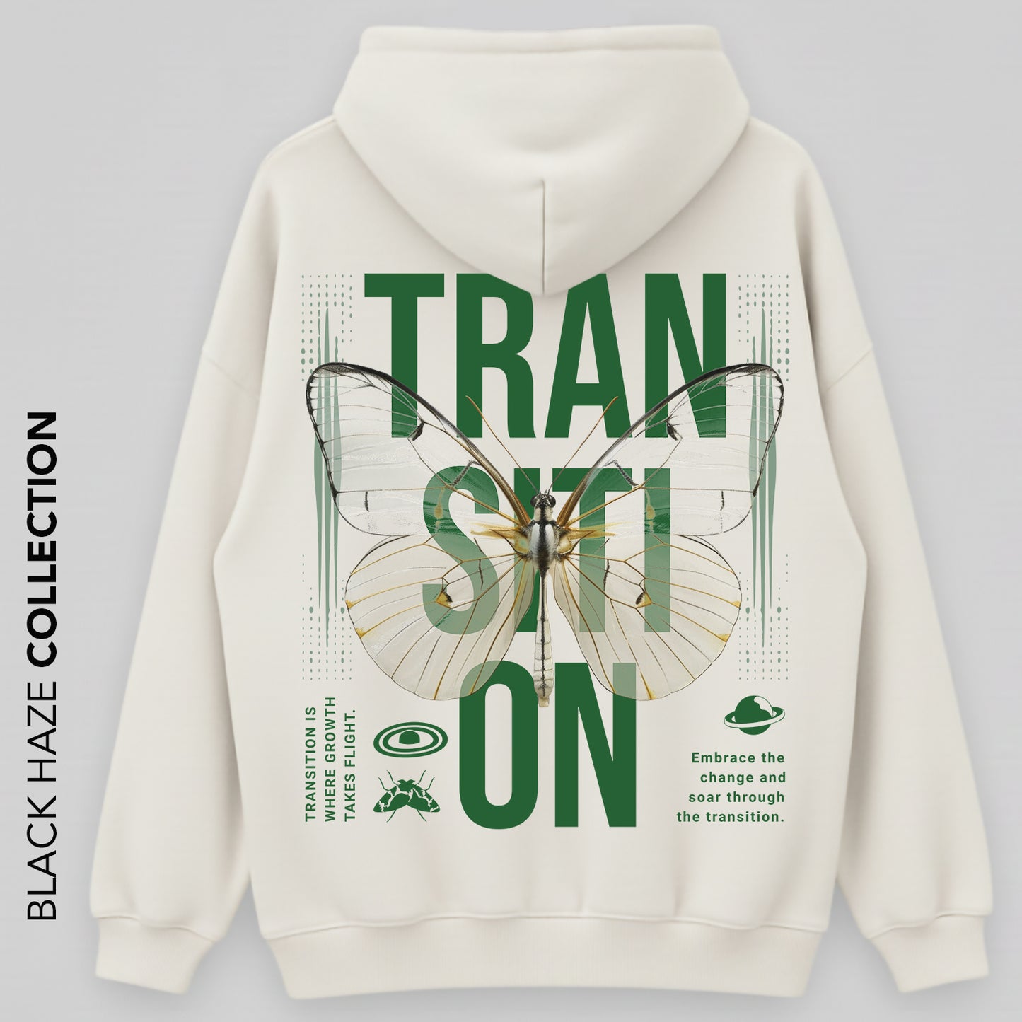 Transition Oversize Capuche 100% Coton By BLACK HAZE image 0