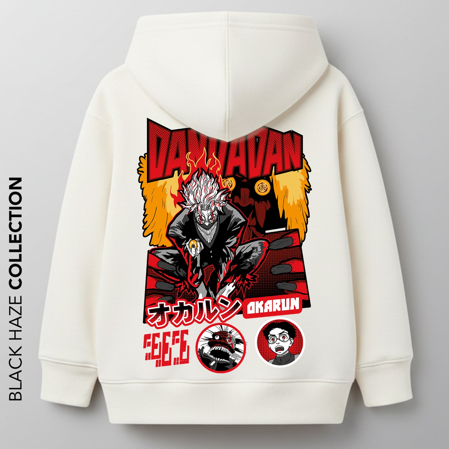 DANDADAN Red Oversize 100% Coton By BLACK HAZE image 0