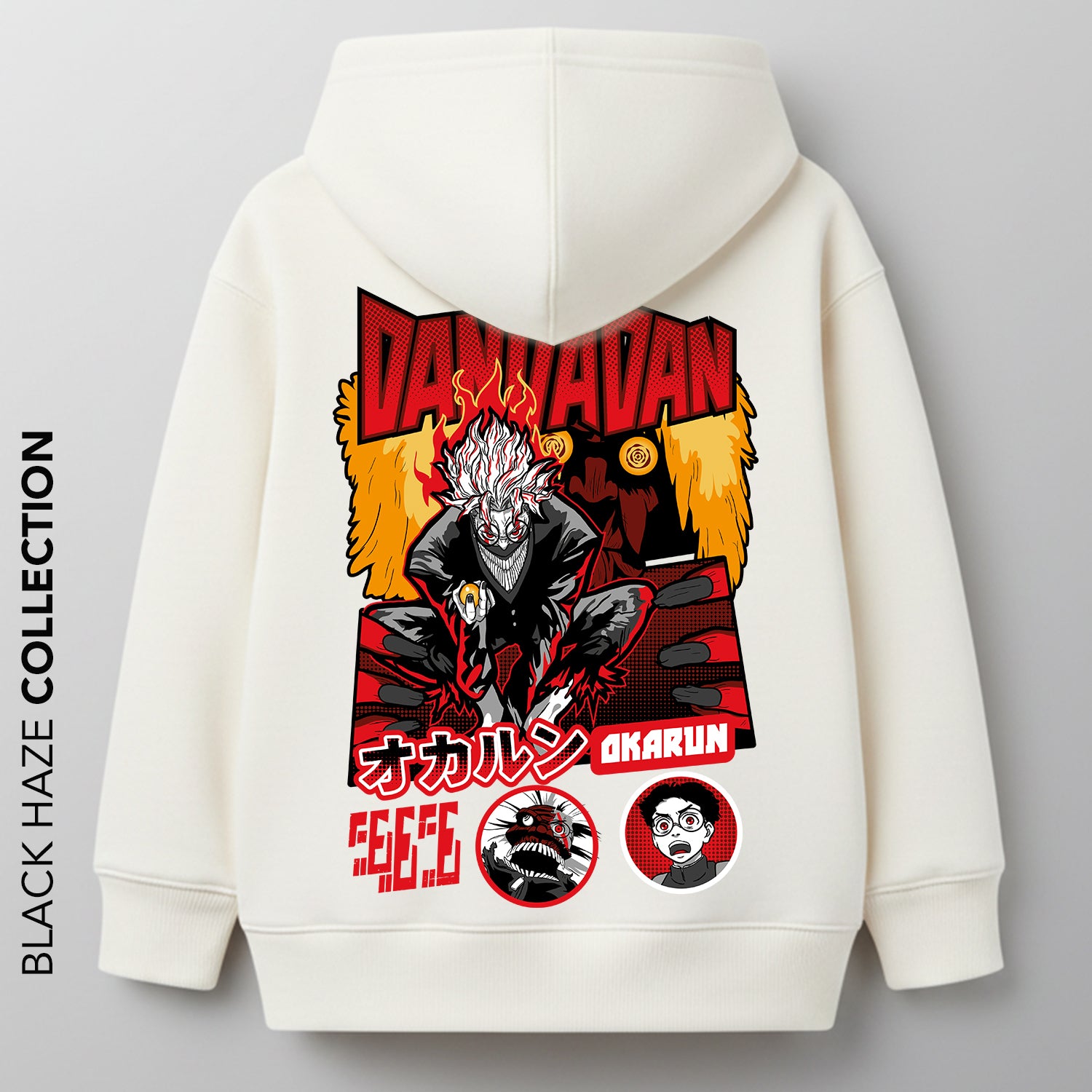 DANDADAN Red Oversize 100% Coton By BLACK HAZE image 0