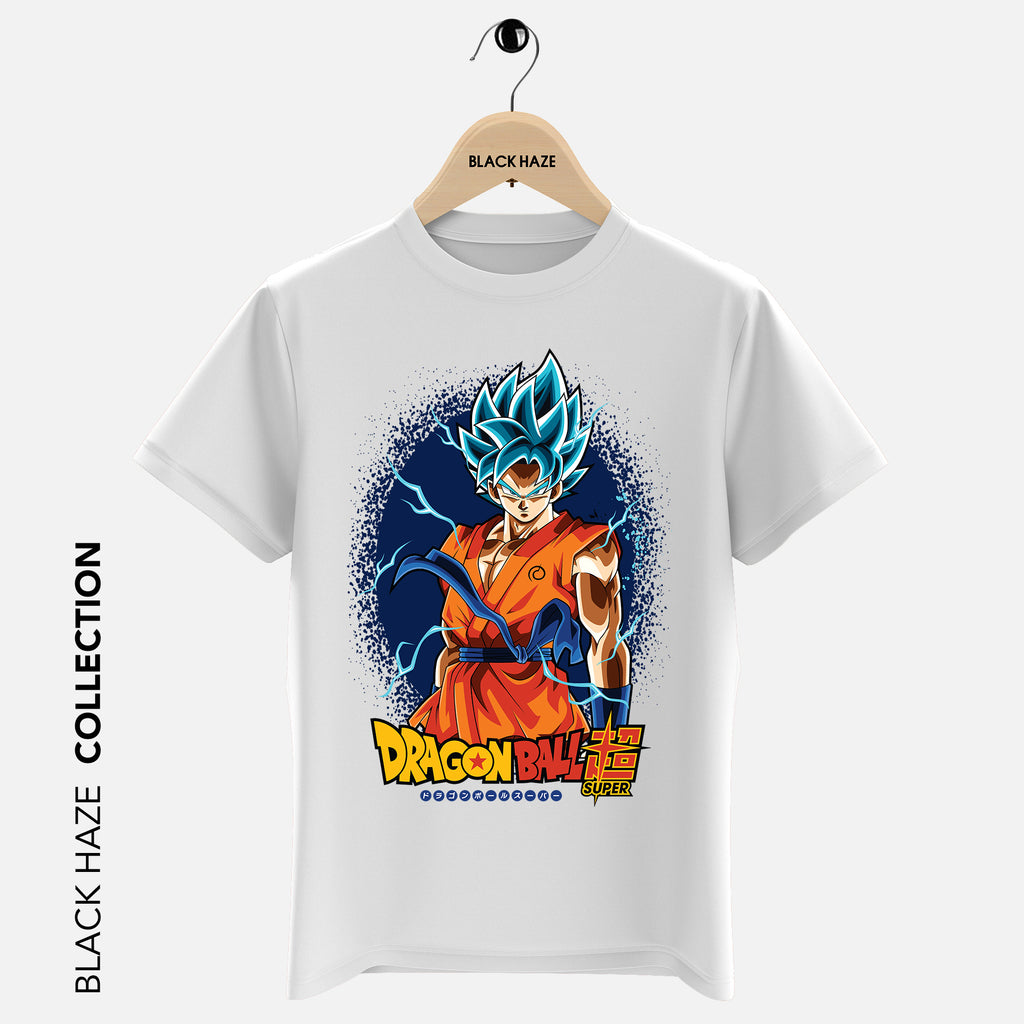 GOKU BLUE CIRCLE T-Shirt By BLACK HAZE image 1