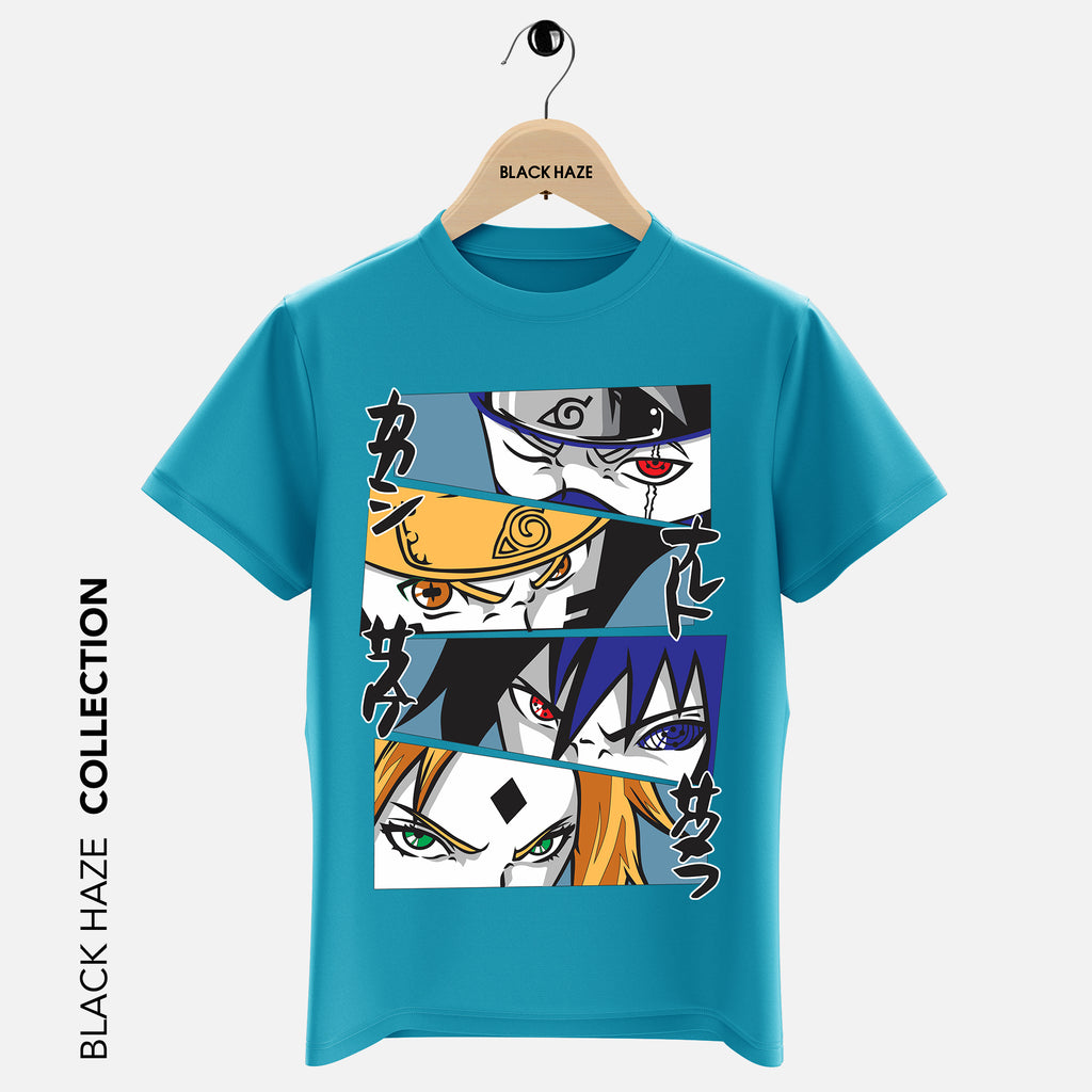 Naruto 4 Faces T-Shirt By BLACK HAZE image 4