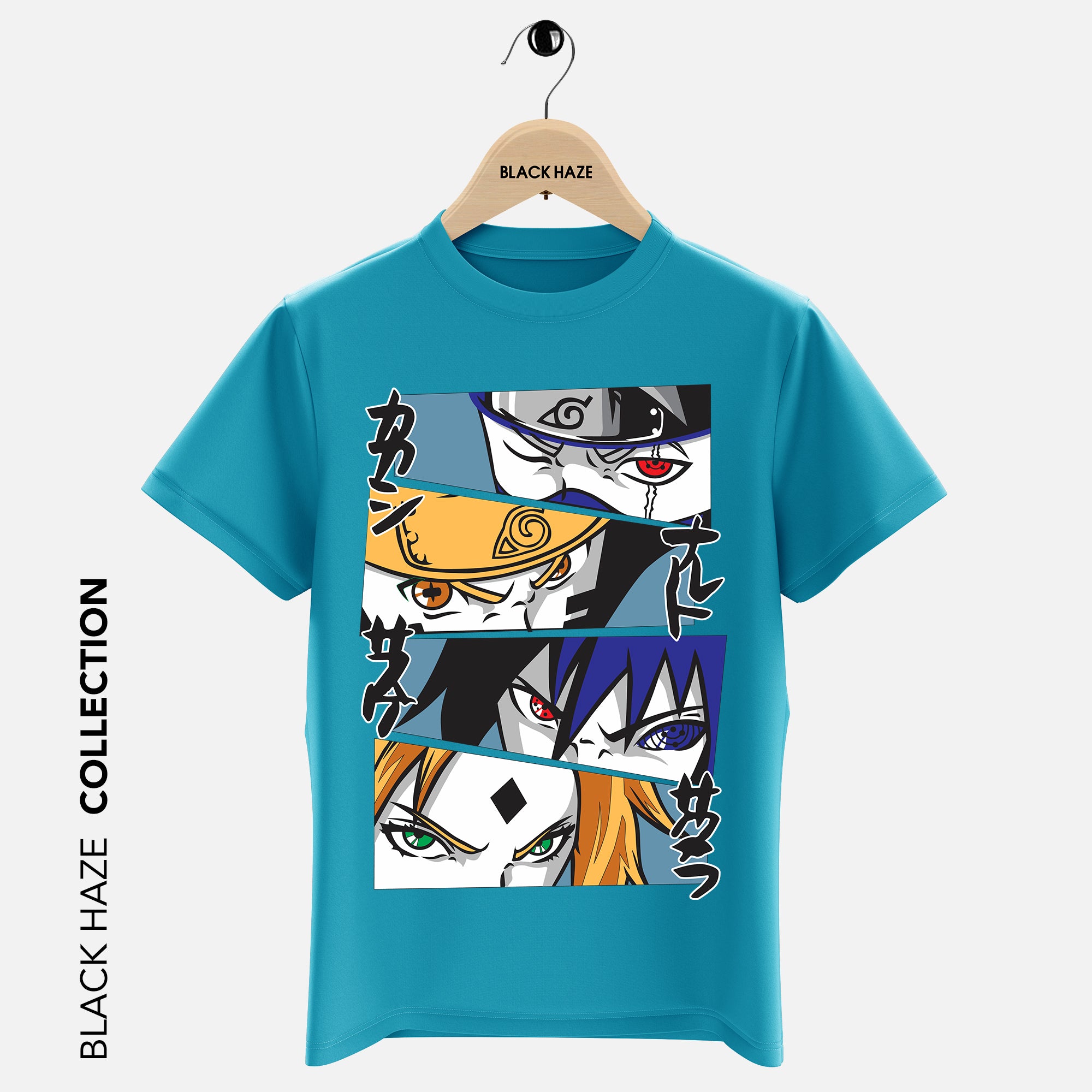 Naruto 4 Faces T-Shirt By BLACK HAZE image 4