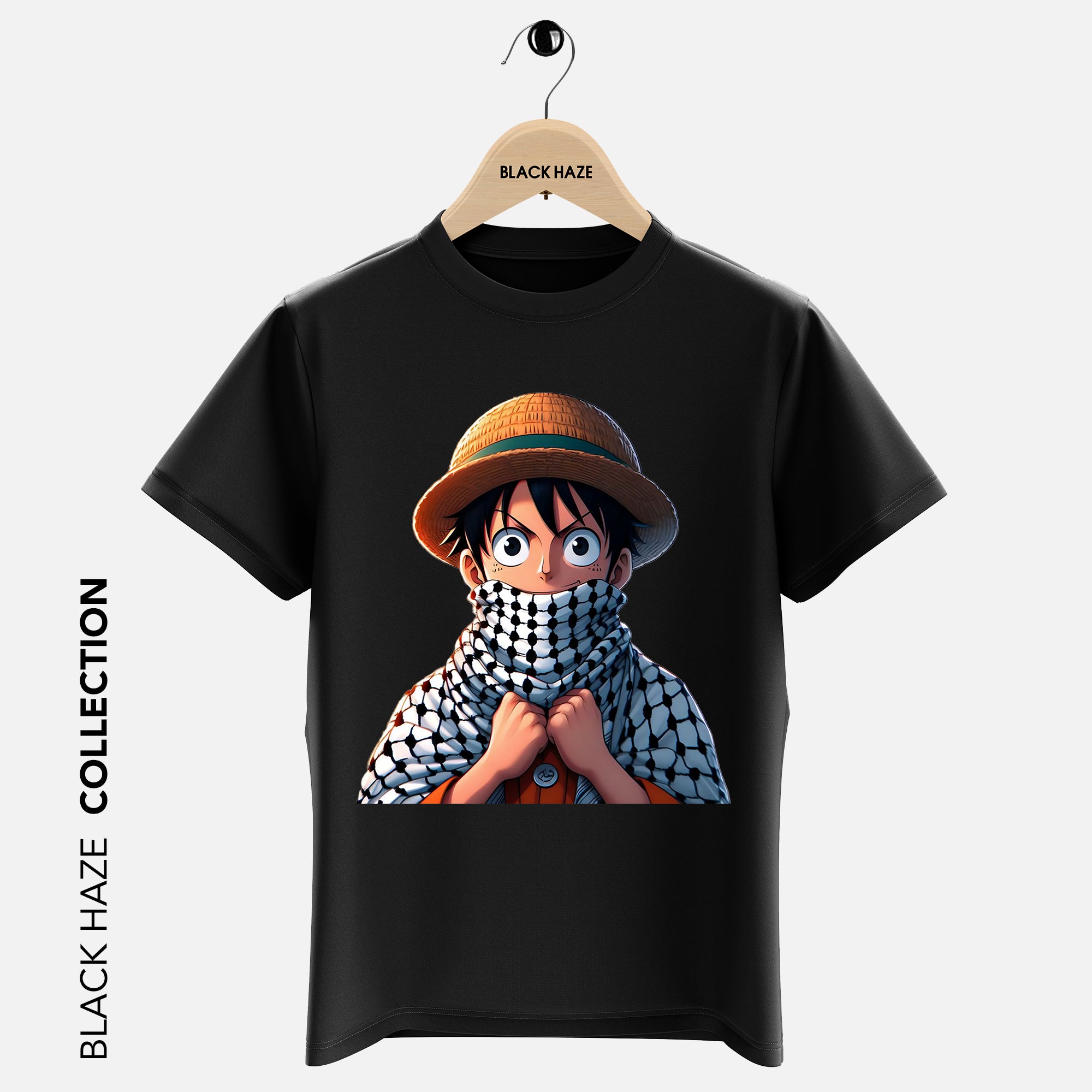Luffy Keffiey T-Shirt By BLACK HAZE image 1