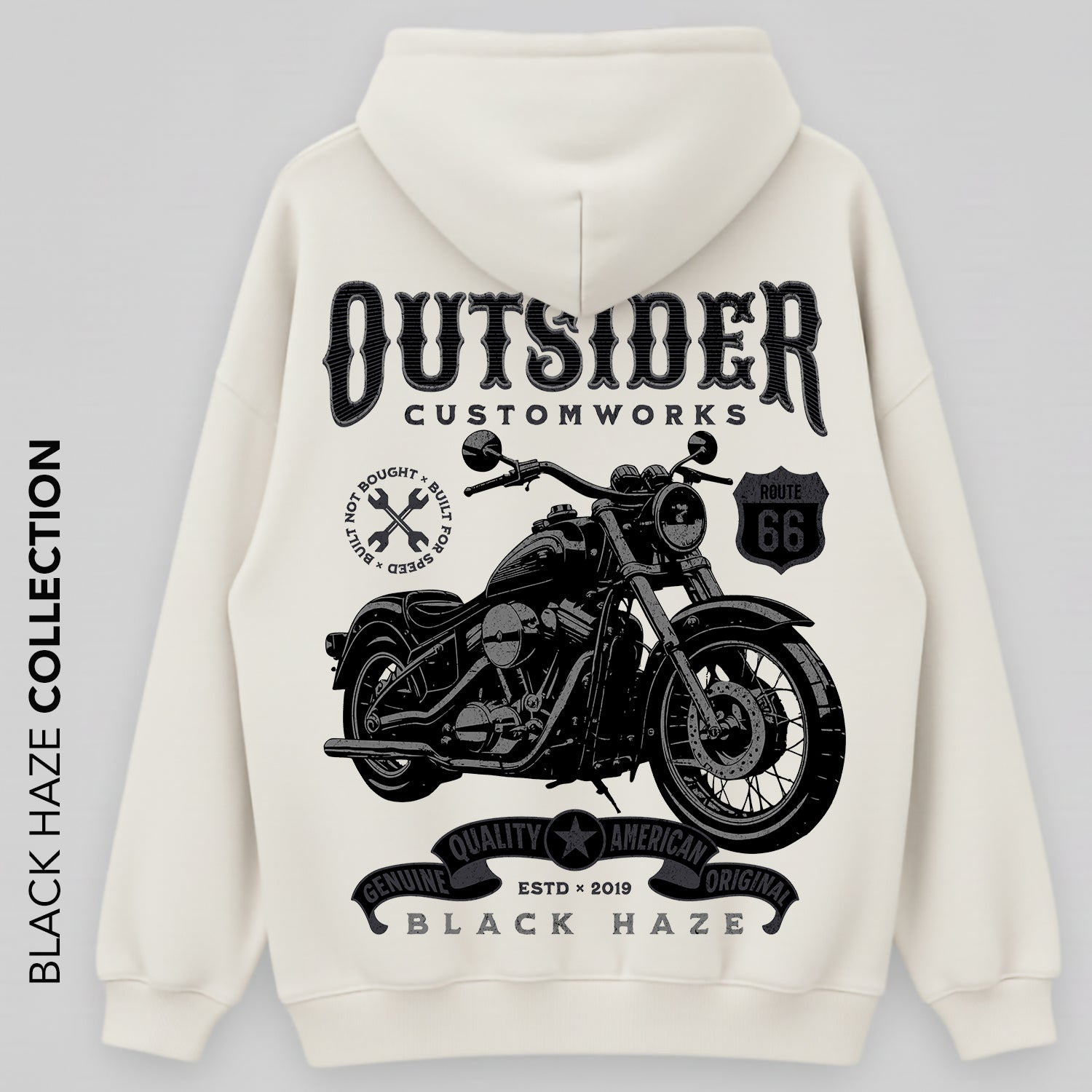 Outsider Customworks Oversize Capuche 100% Coton By BLACK HAZE image 0