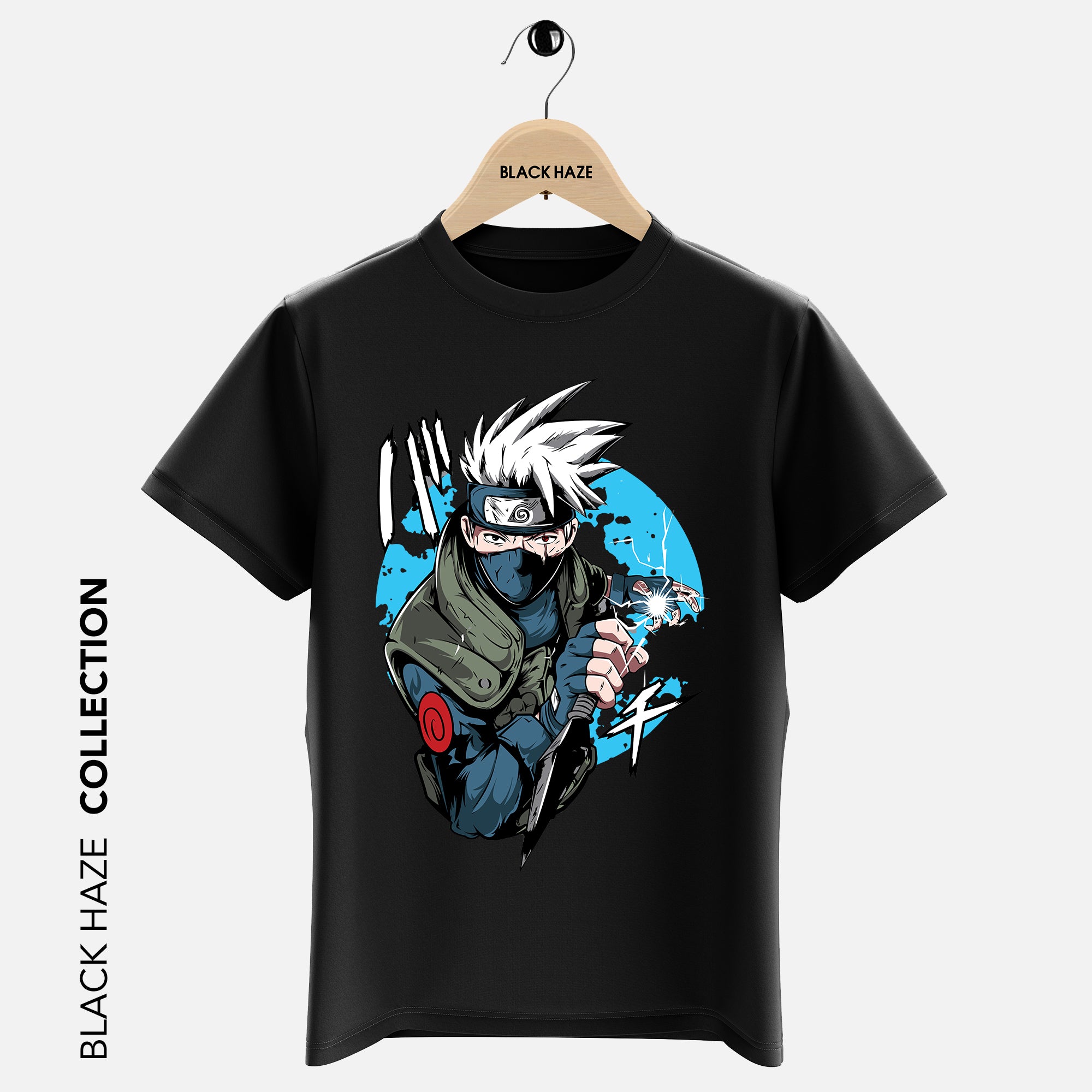KAKASHI BLEU T-Shirt By BLACK HAZE image 4